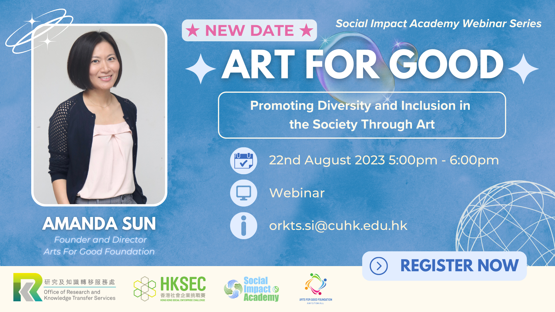 Social Impact Academy Webinar Series | Art for Good - Promoting Diversity and Inclusion in the Society through Art