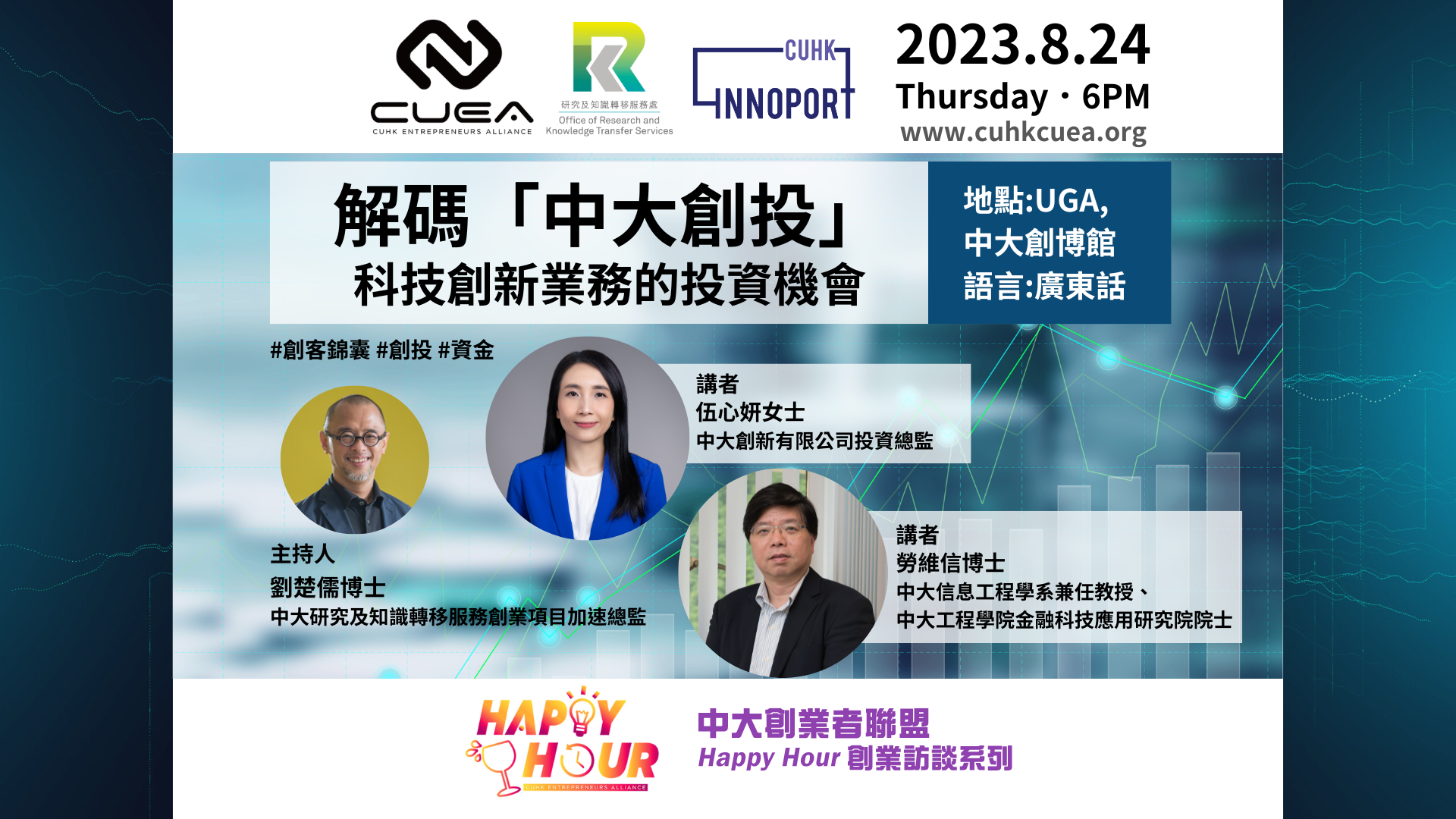 「Happy Hour」-  Decode the Investment Opportunities in technology innovation business at CUHK