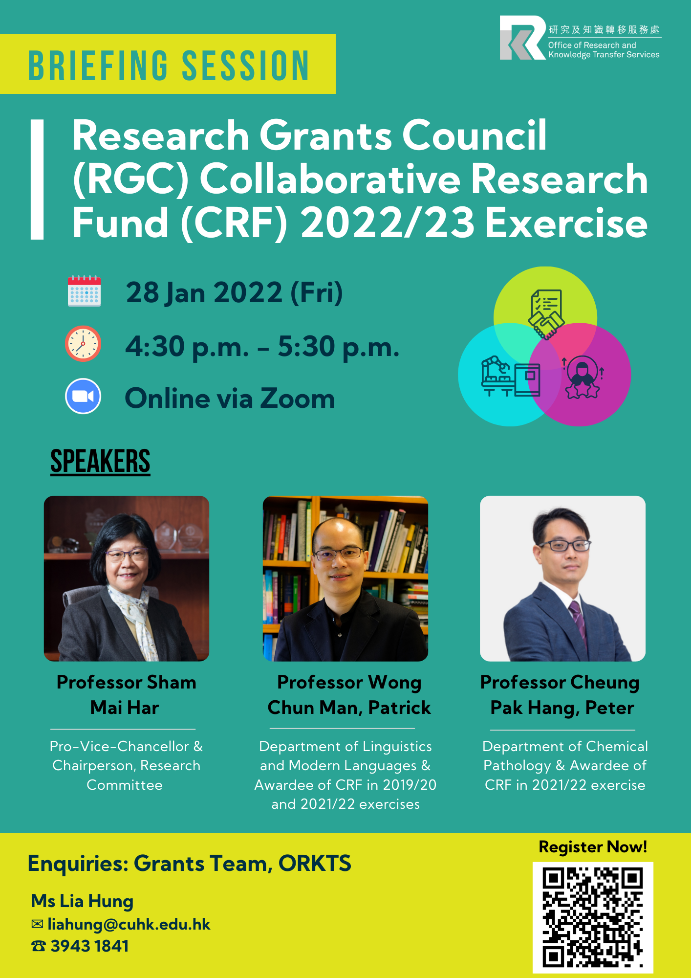 Briefing Session - RGC Collaborative Research Fund 2022/23