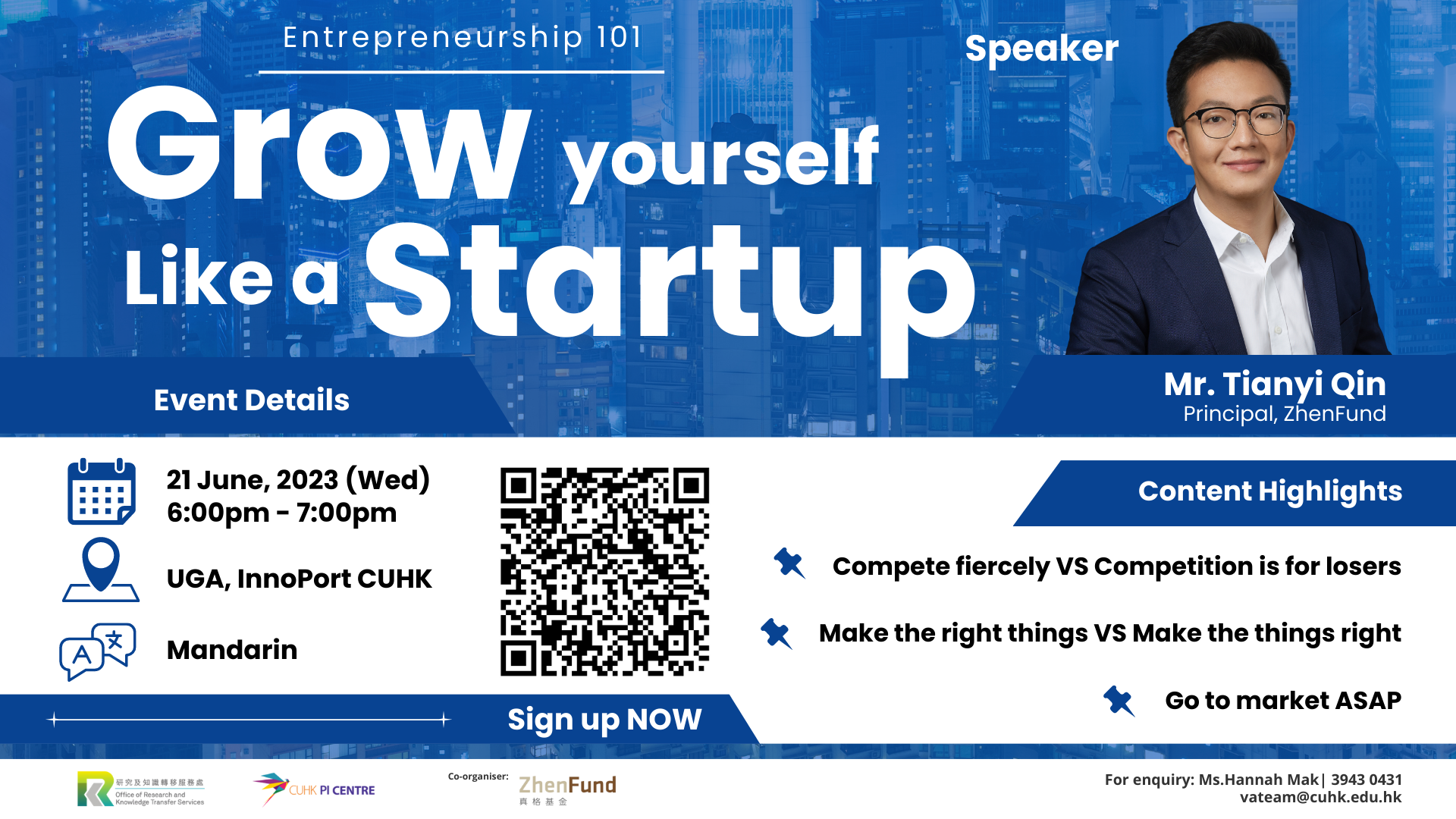 Entrepreneurship 101 Grow Yourself Like a Startup