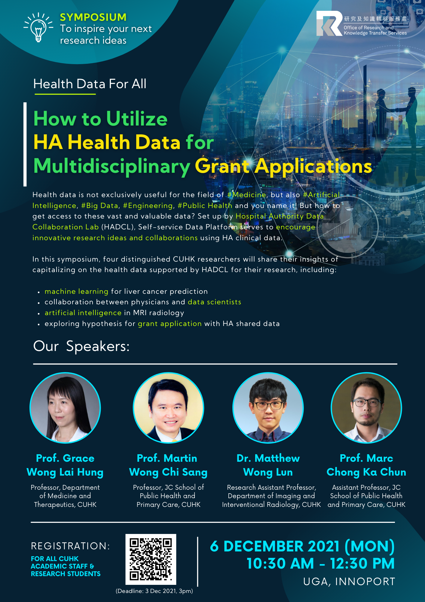 Health Data For All: How to Utilize HA Health Data for Multidisciplinary Grant Applications