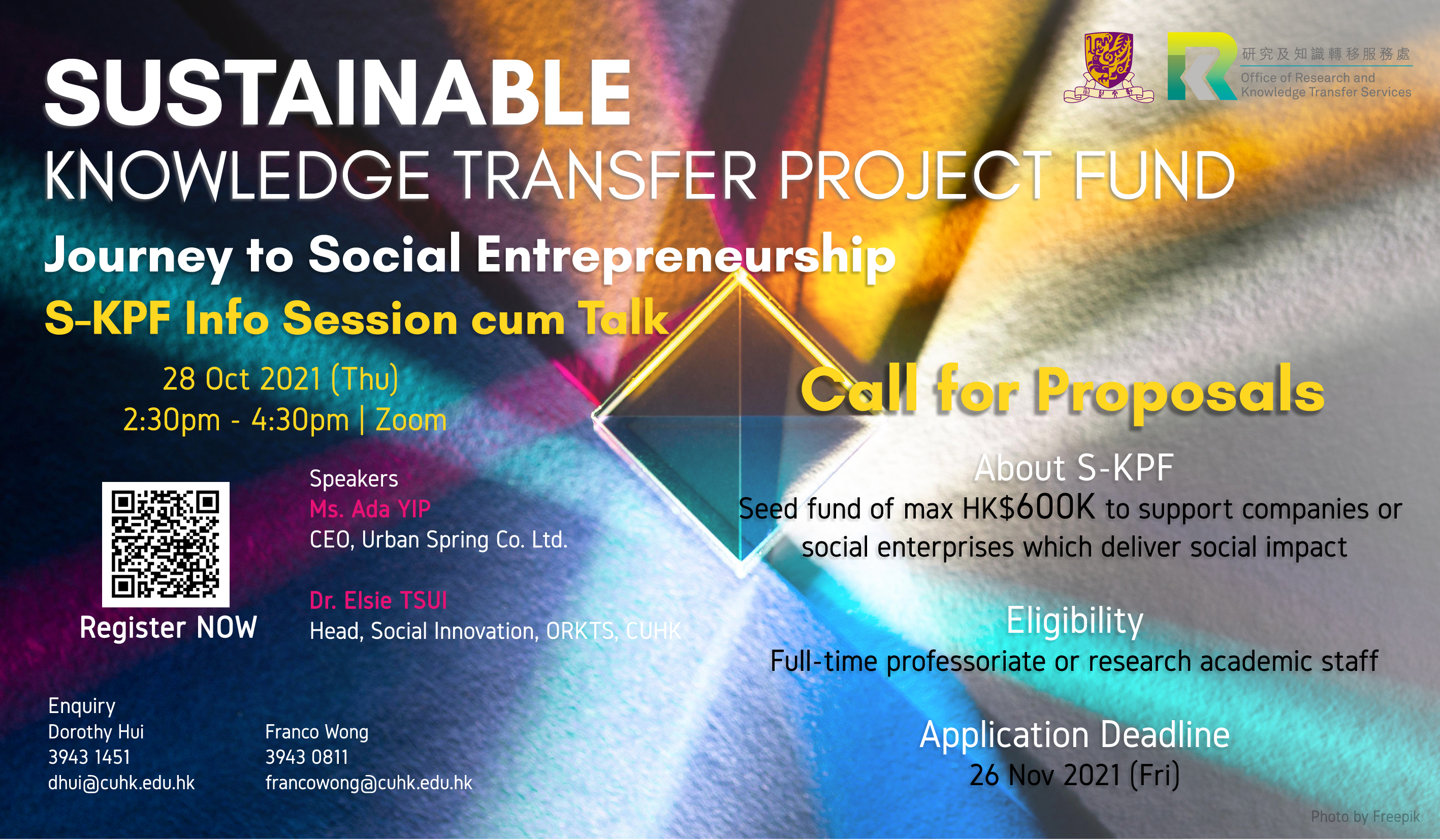 Journey to Social Entrepreneurship - S-KPF Info Session cum Talk