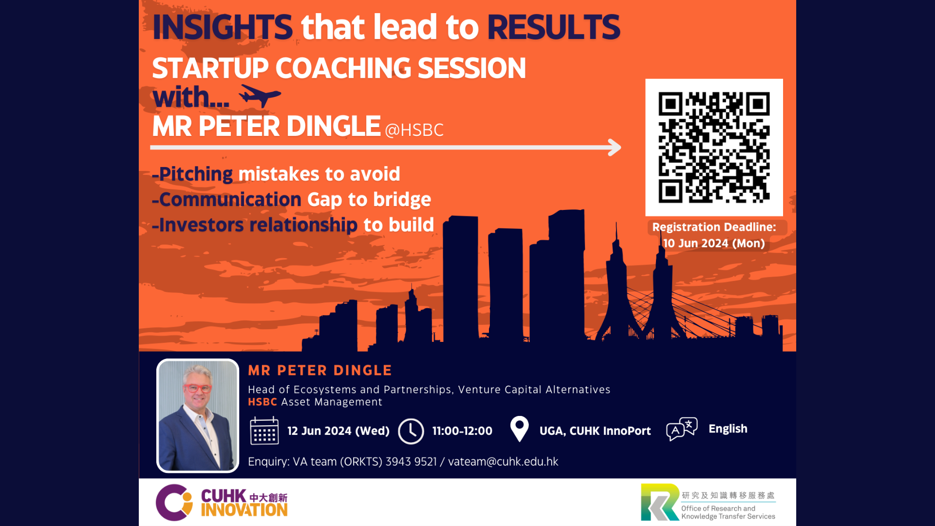 Startup Coaching Session with Mr PETER DINGLE (HSBC)