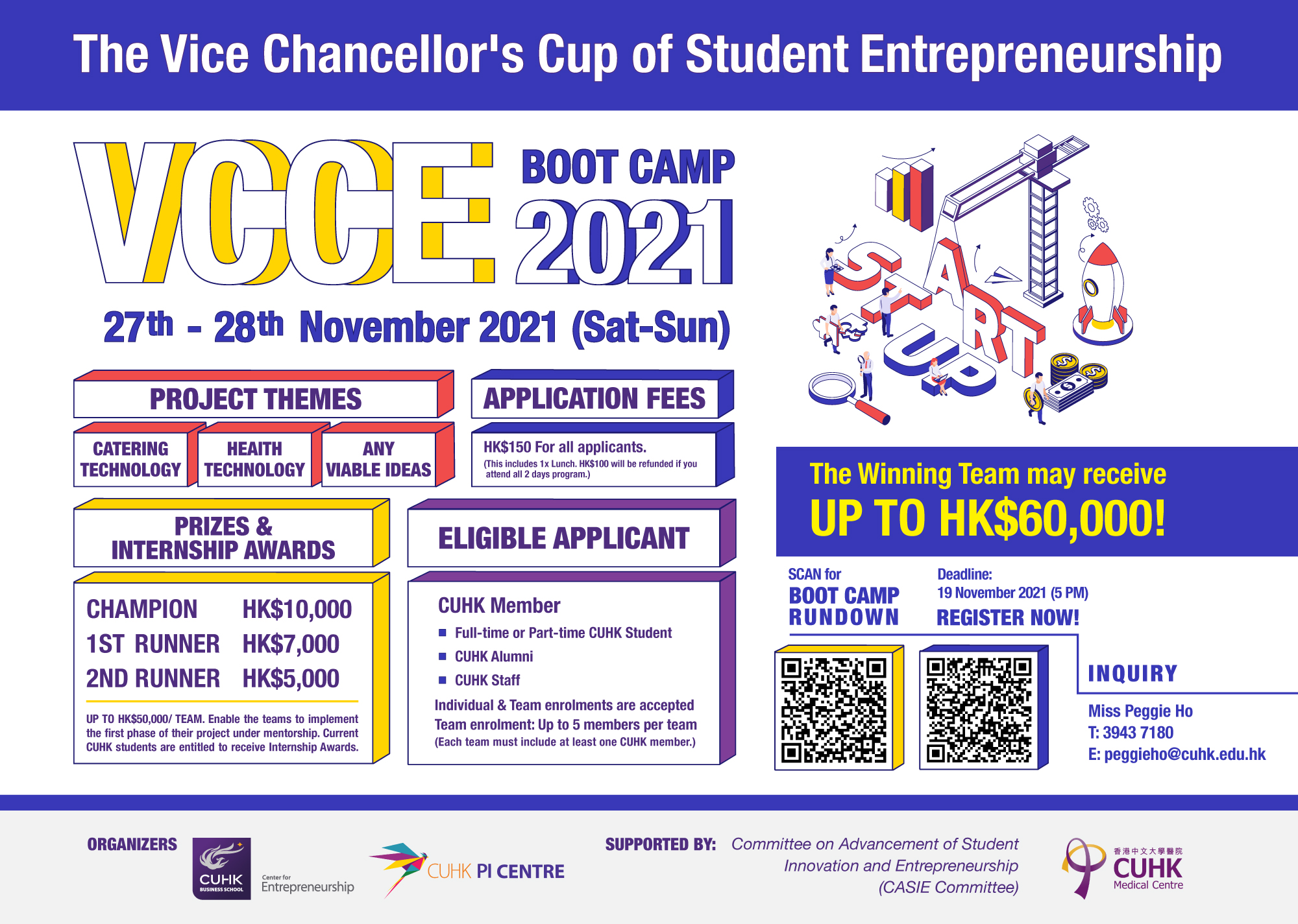 CUHK VCCE Boot Camp 2021 (Deadline: 19 Nov 2021)