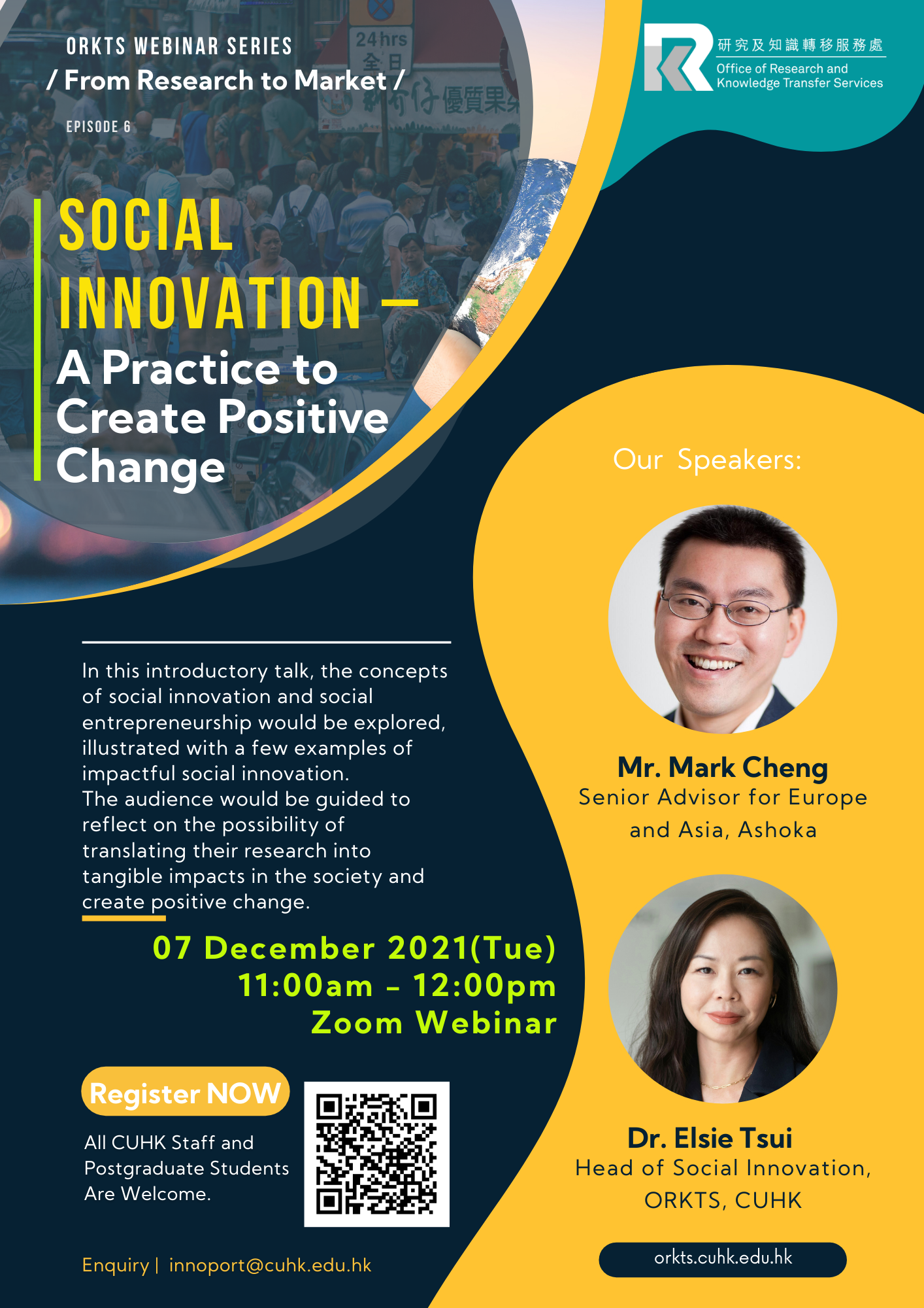 ORKTS Webinar Series | Social Innovation – A Practice to Create Positive Change