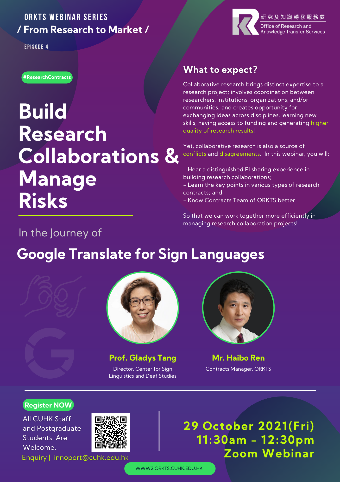 Build Research Collaborations & Manage Risks - In the Journey of Google Translate for Sign Languages